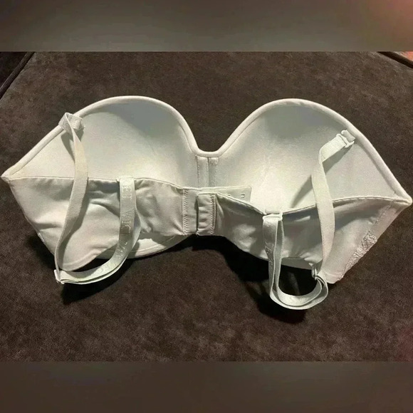 Victoria’s Secret lined removable straps lace detail mint green 34DD bra curvy - Picture 3 of 7